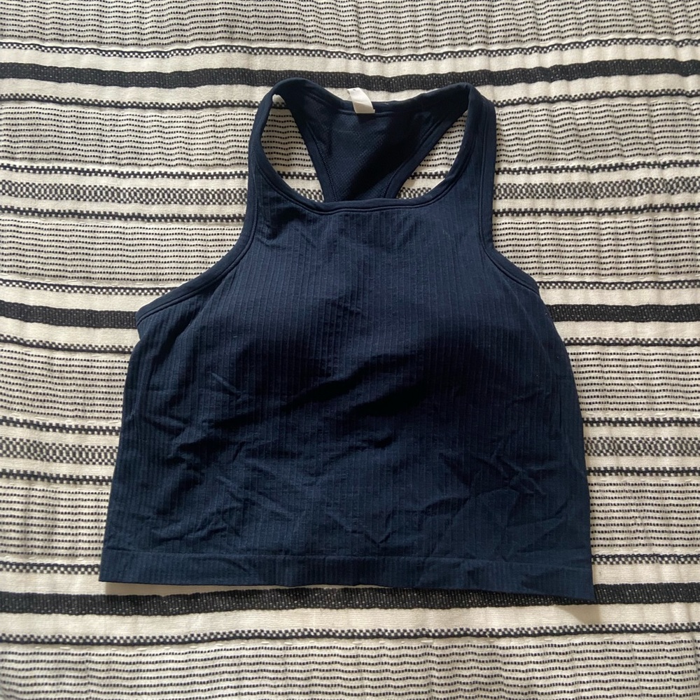 Navy EBB to Street Racerback Tank